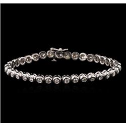 14KT White Gold 2.45 ctw Diamond Tennis Bracelet