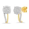 Image 1 : 14k Gold 0.18CTW Diamond Earrings, (I1-I2/G-H)