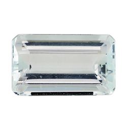 4.15 ct.Natural Emerald Cut Aquamarine