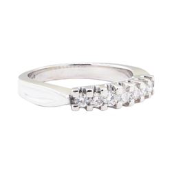 0.40 ctw Diamond Straight Line Ring - 14KT White Gold