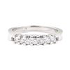 Image 2 : 0.40 ctw Diamond Straight Line Ring - 14KT White Gold