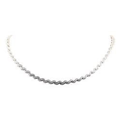 1.50 ctw Diamond Necklace - 14KT White Gold