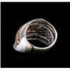 Image 3 : 2.21 ctw Diamond Ring - 14KT Rose and White Gold