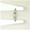 Image 5 : 14K Two Tone Gold .40 ctw European Cut Diamond Solitaire Engagement Ring