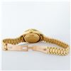 Image 7 : Rolex Ladies 18K Yellow Gold MOP Diamond & Ruby President Wristwatch With Rolex