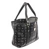 Image 2 : MCM Black Visetos Coated Canvas Large Tote Bag