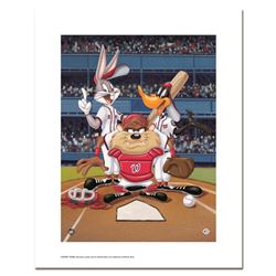 "At the Plate (Nationals)" Numbered Limited Edition Giclee from Warner Bros. with Certificate of Aut