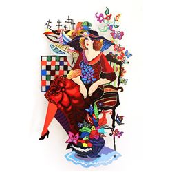 Patricia Govezensky- Original Painting on Cutout Steel "Expression"