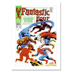Marvel Comics, "Fantastic Four #73" Numbered Limited Edition Canvas by Jack Kirby (1917-1994) with C