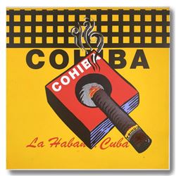 Steve Kaufman (1960-2010), "COHIBA" Hand Signed and Numbered Limited Edition Hand Pulled silkscreen 