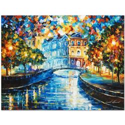 Leonid Afremov (1955-2019) "House on the Hill" Limited Edition Giclee on Canvas, Numbered and Signed