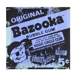 Gail Rodgers, "Bazooka Joe" One-of-a-Kind Hand-Pulled Silkscreen Mixed Media on Canvas, Hand Signed 