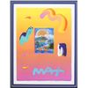 Image 2 : Peter Max- Original Mixed Media "Without Borders Ver. III #98"