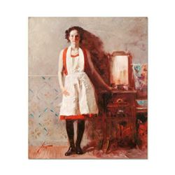 Pino (1939-2010), "Passive Moments" Artist Embellished Limited Edition on Canvas, CP Numbered and Ha