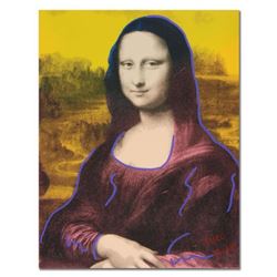 Ringo, "Mona" One-of-a-Kind Hand-Pulled Silkscreen and Mixed Media Painting on Canvas, Hand Signed w