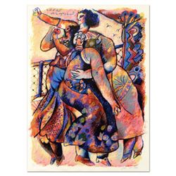 Theo Tobiasse (1927-2012), "Le Ciel Est Etroit Entre Les Vagues Et La Nuit" Limited Edition Lithogra