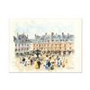 Image 1 : Urbain Huchet, "Place des Voyages" Limited Edition Lithograph, Numbered and Hand Signed.