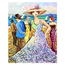 Patricia Govezensky- Original Acrylic on Canvas "Beach Party"
