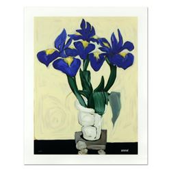 Brenda Barnum, "Irises" Limited Edition Serigraph, Numbered and Hand Signed with Certificate of Auth