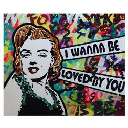 Nastya Rovenskaya- Mixed Media "I Wanna Be Loved By You"