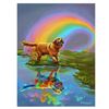 Image 1 : Jim Warren, "Gold at the End of the Rainbow" Hand Signed, Artist Embellished AP Limited Edition Gicl