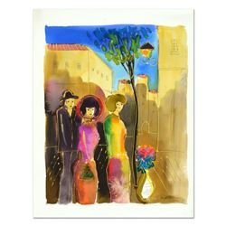 Moshe Leider, Original Watercolor Painting, Hand Signed with Certificate of Authenticity.