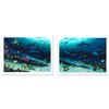 Image 1 : "Radiant Reef" Limited Edition Giclee Diptych on Canvas (35" x 26") by Wyland, Numbered and Hand Sig