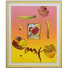 Image 2 : Peter Max- Original Mixed Media "Heart Series 2006 Ver. I #193"