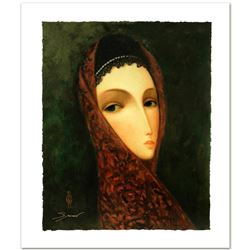 Legendary Russian Artist Sergey Smirnov (1953-2006). "Contessa" Limited Edition Mixed Media on Canva