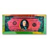 Image 1 : Steve Kaufman (1960-2010), "One Hundred Dollar Old Ben Bill" Hand Signed HC Edition Hand Pulled silk