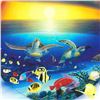 Image 2 : "Sea Turtle Reef" Limited Edition Giclee on Canvas by Renowned Artist Wyland, Numbered and Hand Sign