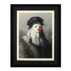 Mr. Brainwash, "Leo Keep Smiling" Framed Limited Edition Silk Screen. Hand Signed and Numbered PP 1/