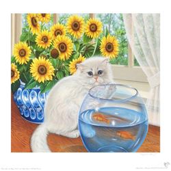 "Home Alone" Limited Edition Lithograph by Barbara Higgins-Bond. Numbered and Hand Signed by the Art