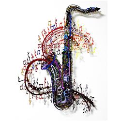 Patricia Govezensky- Original Painting on Cutout Steel "Orchestra"