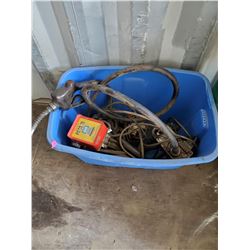 TOTE WITH FUEL PUMP HANDLE AND HOSE