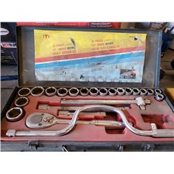 ITC 24 PIECE 1/2 INCH DRIVE METRIC SICKET SET
