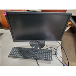 ASUS 24" MONITOR AND KEYBOARD