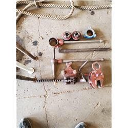 LOT OF RIDGID PIPE TOOLS AND MORE