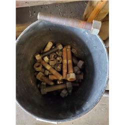 BUCKET OF LARGE BOLTS