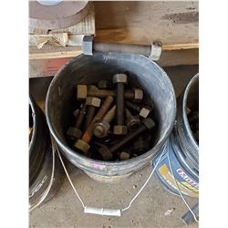 BUCKET OF LARGE BOLTS