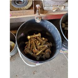 BUCKET OF LARGE BOLTS