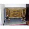 Image 1 : Chinoiserie lacquered shaped front commode #1029707