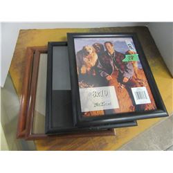 ESTATE:  2 BROWN & 2 BLACK 8" X 10" PICTURE FRAMES