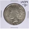 Image 1 : 1934-D $1 Peace Silver Dollar Coin