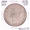 Image 1 : 1878 7TF Rev of 79' VAM 223 $1 Morgan Silver Dollar Coin