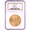 Image 1 : 1928 $20 St. Gaudens Double Eagle Gold Coin NGC MS63