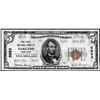 Image 1 : 1929 Type 2 $5 First NB in Oakland, Maryland CH# 5623 National Currency Note