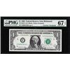 Image 1 : 1969 $1 Federal Reserve Note Richmond Courtesy Autograph PMG Superb Gem Unc 67EPQ