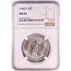 Image 1 : 1946-S Walking Liberty Half Dollar Coin NGC MS66