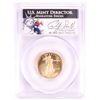 Image 2 : 2010-W Proof $10 American Gold Eagle Gold Coin PCGS PR69DCAM Signed by Mint Director